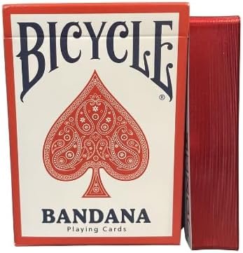 Gilded Bicycle Bandana (Red) Playing Cards