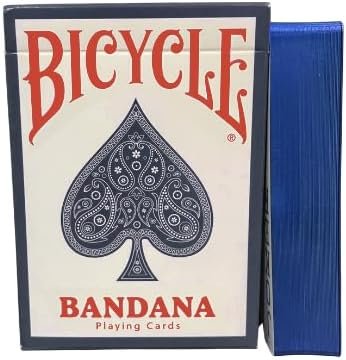 Gilded Bicycle Bandana (Blue) Playing Cards