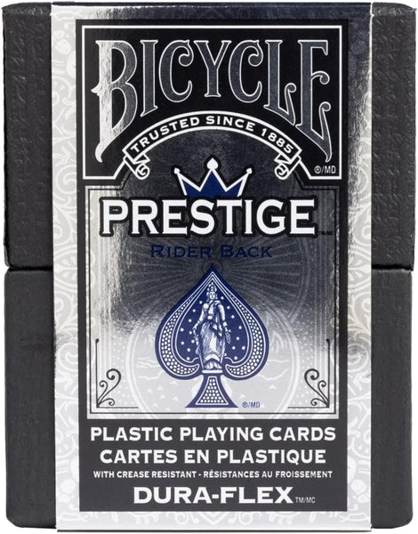 Bicycle Prestige Rider Back Plastic Dura-Flex Playing Cards - Set of 6 Decks, 3 Blue & 3 Red