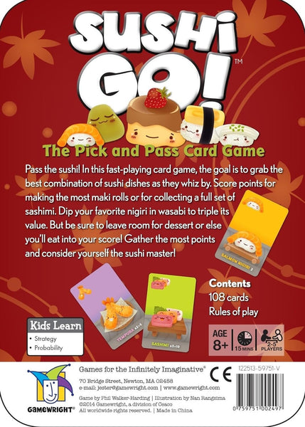 Gamewright Sushi Go! - The Pick and Pass Card Game