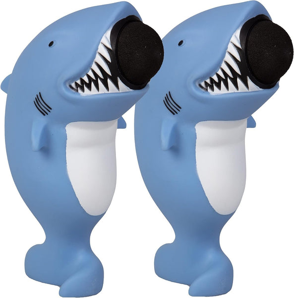 Hog Wild Shark Popper Toy 2-Pack - Launch Foam Balls Up to 20 Feet, Indoor/Outdoor Fun, 12 Balls Included, for All Occasions - Ages 4+ | Exciting & Entertaining Playtime