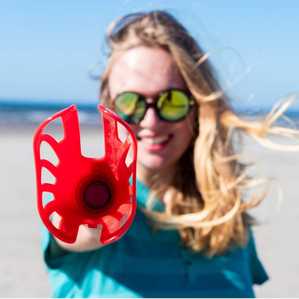 Hog Wild Pop and Pass Outdoor Game - Toss and Catch Foam Balls with The Launcher - Award-Winning Active Play - Includes 2 Launchers & 3 Foam Balls - Ages 6+