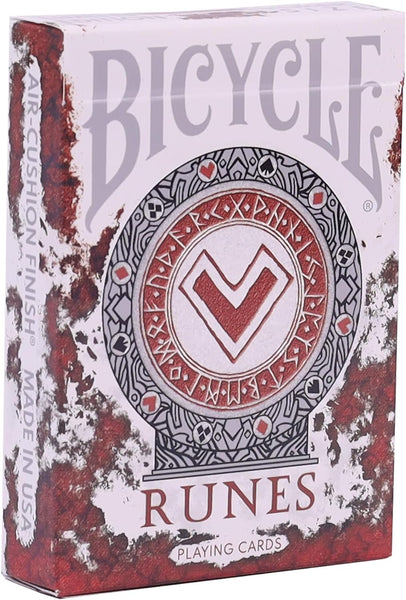 Runes v2 Bicycle Playing Cards: Elder Futhark Nordic Rune Deck - Viking Runes Theme with decoder Key - Perfect for Card Night Fun with Rune Cards