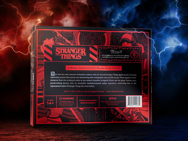 theory11 Stranger Things Jigsaw Puzzle - Officially Licensed 1,000 Piece Intermediate Puzzle for Ages 14+