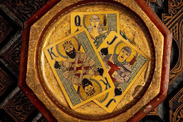 Kings Wild Project Arthurian Holy Grail Edition Luxury Playing Cards by Jackson Robinson, Poker Size Custom Index