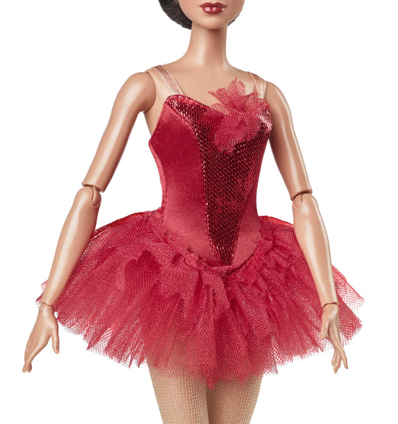 Barbie Inspiring Women Doll, Maria Tallchief Collectible in Firebird Ballet Costume, Sparkly Red Dress with Bejeweled Hairpiece