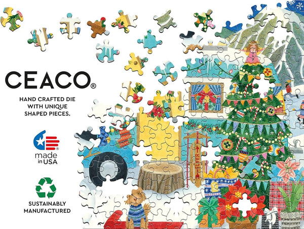 Ceaco - Happy Camper - Christmas Camper - 300 Piece Jigsaw Puzzle
