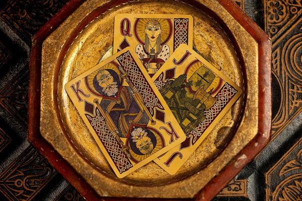 Kings Wild Project Arthurian Holy Grail Edition Luxury Playing Cards by Jackson Robinson, Poker Size Custom Index