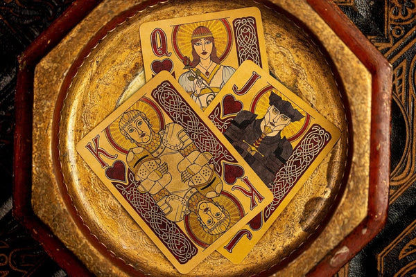 Kings Wild Project Arthurian Holy Grail Edition Luxury Playing Cards by Jackson Robinson, Poker Size Custom Index