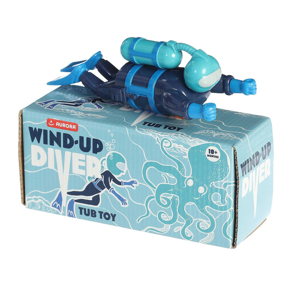 Aurora® Toys Engaging Wind-Up Diver Toy - Endless Fun - Screen-Free Entertainment - Blue 3.5 Inches