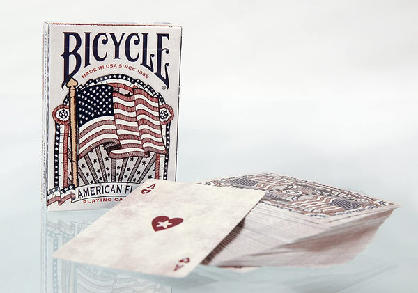 Bicycle American Flag Playing Cards, Patriotic Heritage & History, Poker Size Standard Index