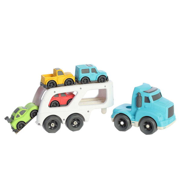Aurora® Toys Versatile Wheatley™ Car Hauler Toy - Imaginative Play - Unplugged Play - Blue 14 Inches