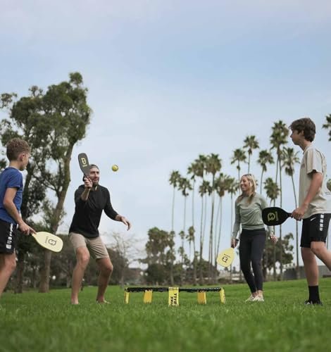 Spikeball Spikepaddle 4 Pack Kit - Includes 4 Spikepaddles, 1 Pickleball & 1 Spikeball Ball
