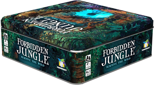 Gamewright Forbidden Jungle - Survive The Wild, Cooperative Board Game, 2-5 Players Ages 10+