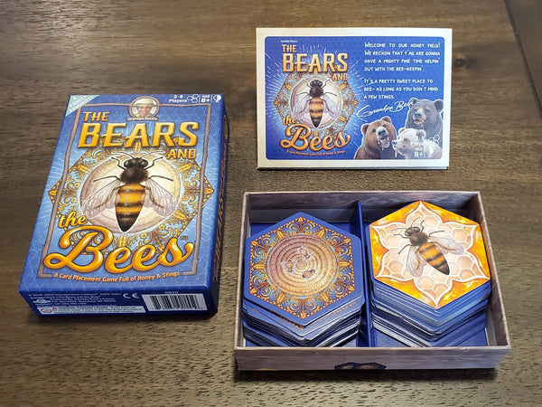 Grandpa Beck's Games - The Bears and The Bees - Strategic Tile Laying Card Game for Kids, Teens, & Adults - from The Creators of Cover Your Assets, 2-5 Players Ages 8+ (First Edition)