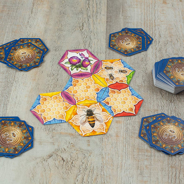 Grandpa Beck's Games - The Bears and The Bees - Strategic Tile Laying Card Game for Kids, Teens, & Adults - from The Creators of Cover Your Assets, 2-5 Players Ages 8+ (First Edition)