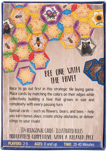 Grandpa Beck's Games - The Bears and The Bees - Strategic Tile Laying Card Game for Kids, Teens, & Adults - from The Creators of Cover Your Assets, 2-5 Players Ages 8+ (First Edition)