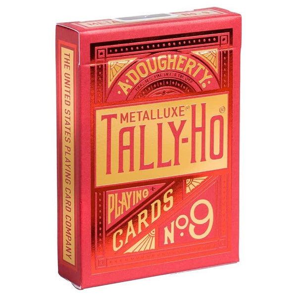 Tally-Ho MetalLuxe Red Playing Cards