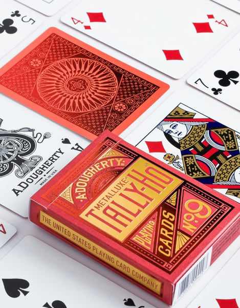 Tally-Ho MetalLuxe Red Playing Cards