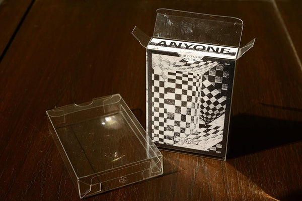 Carat DS1 Deck Sleeve 10 Pack Clear PET Playing Card Deck Protectors, Archival Safe Foldable Storage Sleeves for Poker Size Collectible Cards, Low Profile Display Cases by Carat Case Creations
