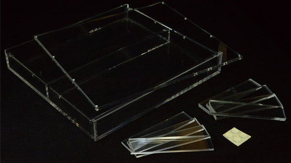 Carat X3x2 Clear Acrylic Six Playing Card Deck Case, Magnetic 6 Deck Storage Display Holder for Collectible Poker Cards