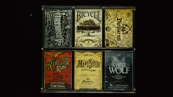 Carat X3x2 Clear Acrylic Six Playing Card Deck Case, Magnetic 6 Deck Storage Display Holder for Collectible Poker Cards