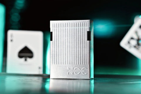 NOC Limited NOC3000X3: Silver/Teal (Species X) Playing Cards