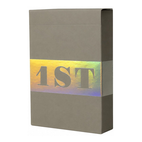1ST V5 Holographic Playing Cards by Chris Ramsay, USPCC Poker Size Deck with Holographic Foil, Crushed Stock, Magic Finish, Blank Card and Duplicate 4 of Spades