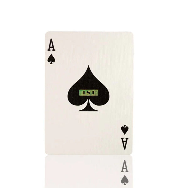 1ST V5 Holographic Playing Cards by Chris Ramsay, USPCC Poker Size Deck with Holographic Foil, Crushed Stock, Magic Finish, Blank Card and Duplicate 4 of Spades