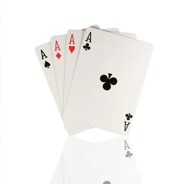 1ST V5 Holographic Playing Cards by Chris Ramsay, USPCC Poker Size Deck with Holographic Foil, Crushed Stock, Magic Finish, Blank Card and Duplicate 4 of Spades