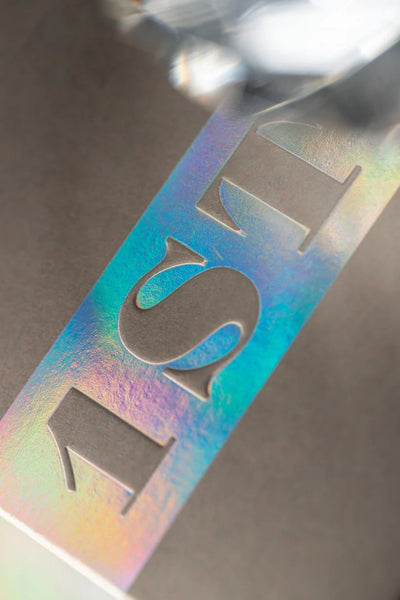 1ST V5 Holographic Playing Cards by Chris Ramsay, USPCC Poker Size Deck with Holographic Foil, Crushed Stock, Magic Finish, Blank Card and Duplicate 4 of Spades