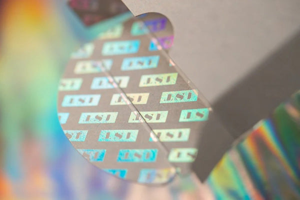 1ST V5 Holographic Playing Cards by Chris Ramsay, USPCC Poker Size Deck with Holographic Foil, Crushed Stock, Magic Finish, Blank Card and Duplicate 4 of Spades