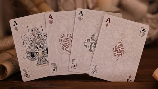 Room One Assassin's Creed Legacy Playing Cards, Black Hidden Blade Edition, Poker Size Collectible Card Deck with Custom Artwork and Embossed Foil Sleeve