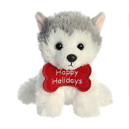 Aurora Christmas Holiday Bits 5" Plushie 3 Pack: Penguin, Moose, and Arctic Pup