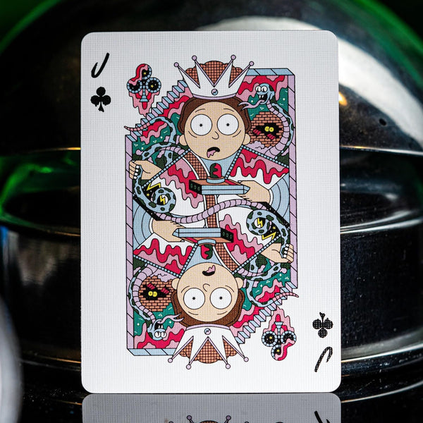 theory11 Rick and Morty Themed Playing Cards, Poker Size Custom Index