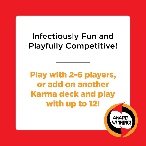 PlayMonster KARMA Card Games for Kids – Kids, Family Games Night, Multi-Player, Screen Free, Travel Games, Playing Cards, What Goes Around, Comes Around, Ages 8+