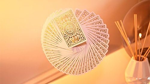 Shin Lim Regalia White Luxury Playing Cards - Poker Size, Gold-Foil Finish, Cartamundi Fine Linen Stock