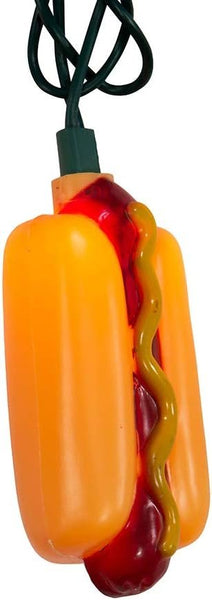 Kurt S. Adler 12' UL 10-Light Hot Dog Light Set, Novelty Lights, Multi-Colored (UL4332)