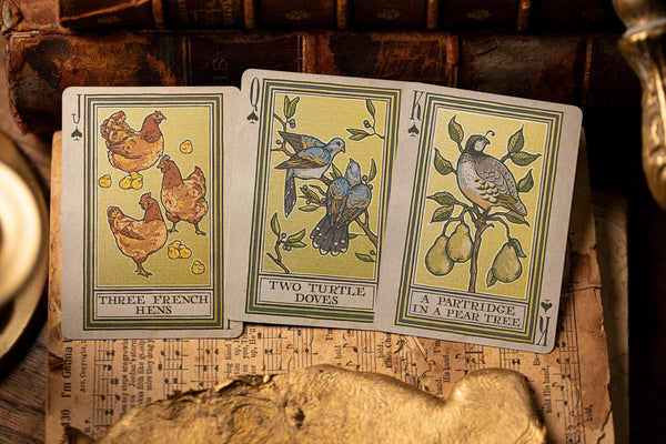 Kings Wild Project 12 Days Of Christmas Luxury Playing Cards - Standard Edition, Festive Holiday Themed Collectible Christmas Deck, Poker Size Custom Index