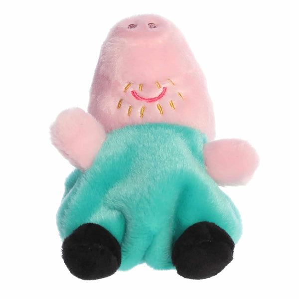 Aurora® Playful Peppa Pig™ Daddy Pig Palm Pals™ Stuffed Animal - Officially Licensed Toys for All Fans - Perfect for Birthdays, Adults and Kids All Ages - Pink 4 Inches