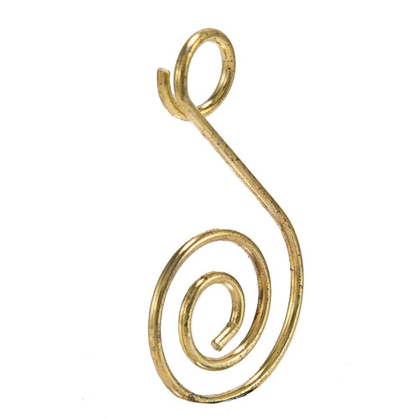 Kurt S. Adler Gold Wire Ornament Hooks, 50-Piece Set - 1.25″ Swirl Design Holiday Tree Hangers for Christmas Ornaments