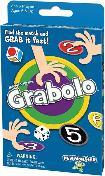 PlayMonster Grabolo Fast-Paced Matching Card Game, 3-5 Players, Ages 6+