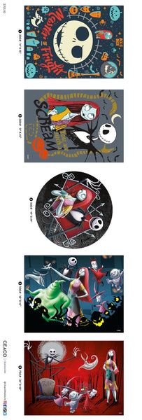 Ceaco - 5 in 1 Multipack - Disney - Tim Burton's The Nightmare Before Christmas - (2) 300 Piece, (2) 500 Piece, (1) 750 Piece Jigsaw Puzzles