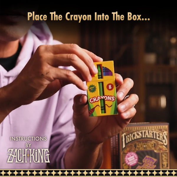 theory11 & Zach King Trickstarters Conjuring Crayon Magic Trick | Split & Restore a Crayon | Easy-to-Learn, Magical Effect for All Ages
