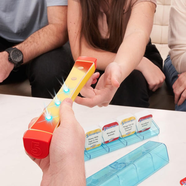 5 Second Rule Relay - Family Party Game - Electronic Relay Baton - Shout It Out & Pass It Fast! - for 2 or More Players, for Kids Ages 8 and Up