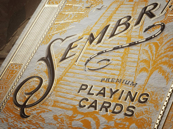 theory11 Sembras Premium Playing Cards, Gold Foil, Artist‑Designed, Poker Size Standard Index, 1 Deck