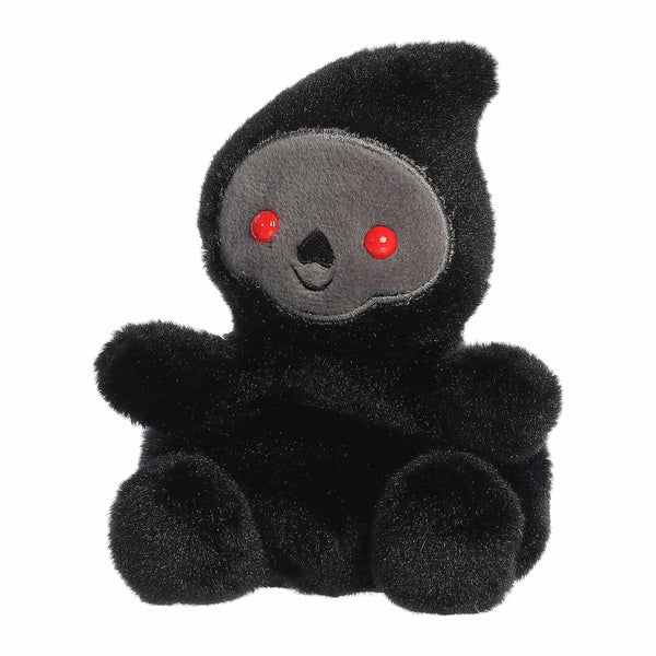 Aurora® Spooky Palm Pals™ Omen Grim Reaper™ Stuffed Animal - Fun Collectible Plush for Kids and Adult Collectors - Perfect for Halloween Decorations and Gifts - Black 5 Inches