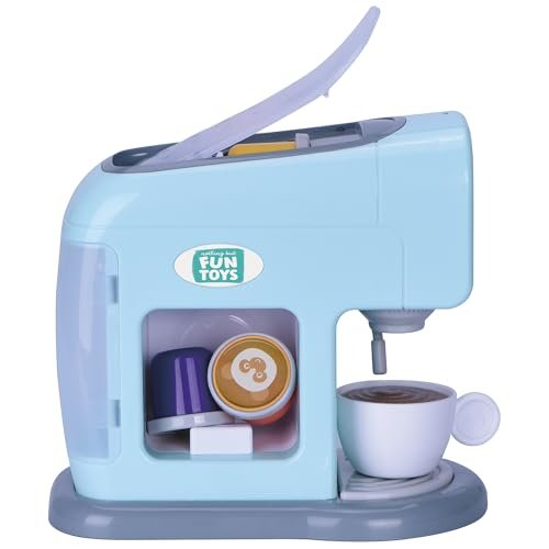 Nothing But Fun Toys My First Coffee Maker Playset Designed for Children Ages 3+ Years Teal 10.35" x 5.63" x 9.57"