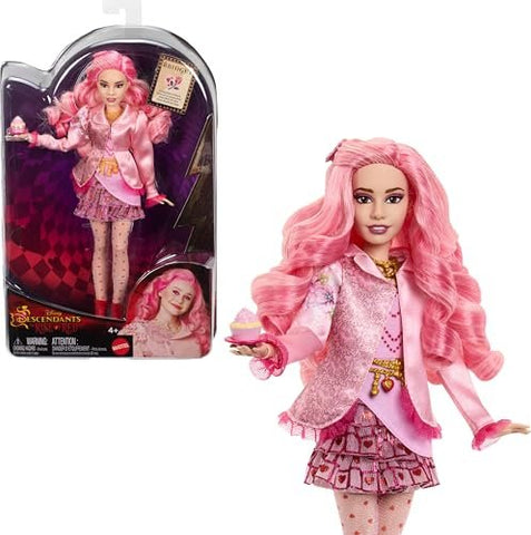 Mattel Disney Descendants: The Rise of Red Fashion Doll & Accessory - Bridget, Young Queen of Hearts with Movie-Inspired Clothes & Cupcake, Ages 4+