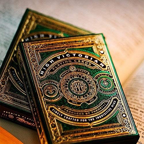 theory11 High Victorian Green Playing Cards, Poker Size Standard Index